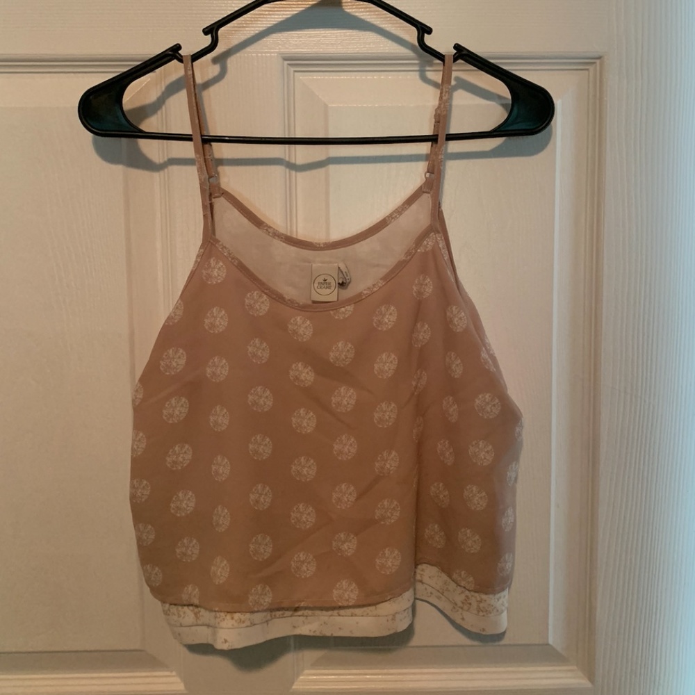 NWOT Paper Crane Flowy Crop Tank